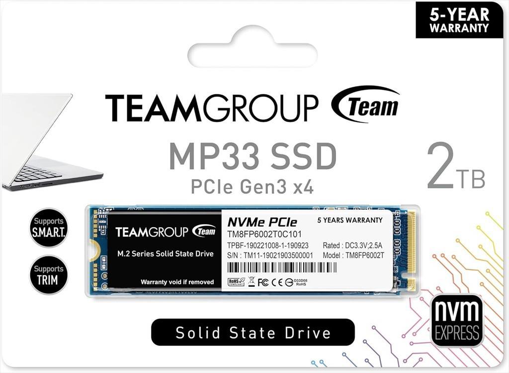 TEAM GROUP SSD Диск MP33 M.2 NVMe 2TB