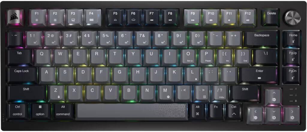 CORSAIR Безжична Механичка Тастатура K65 Plus RGB 75% NLX Red, Црна
