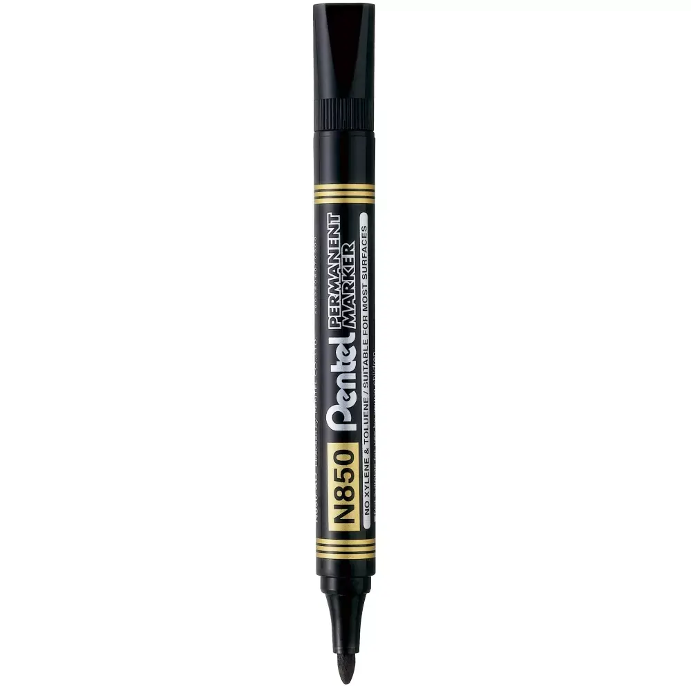 Pentel Маркер н850 заоблен црн 1/12