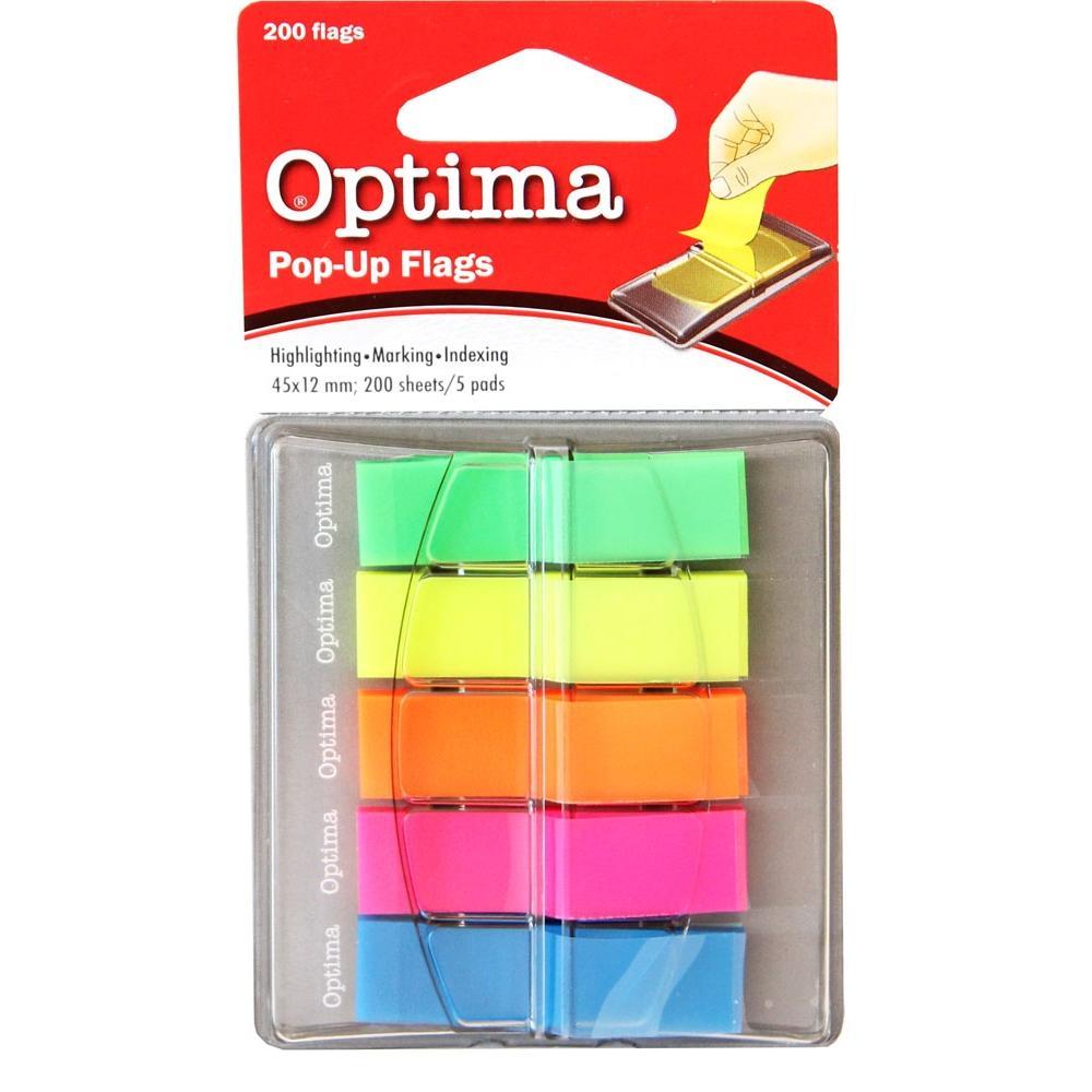 Optima Стикер 45х12х5 /200 неон 22940