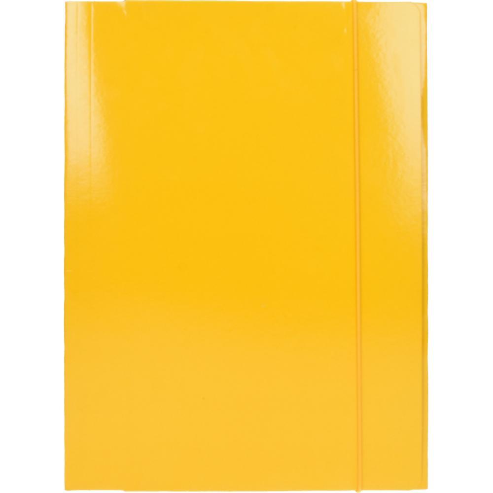 Optima Папка со ластик жолта 600г 60674