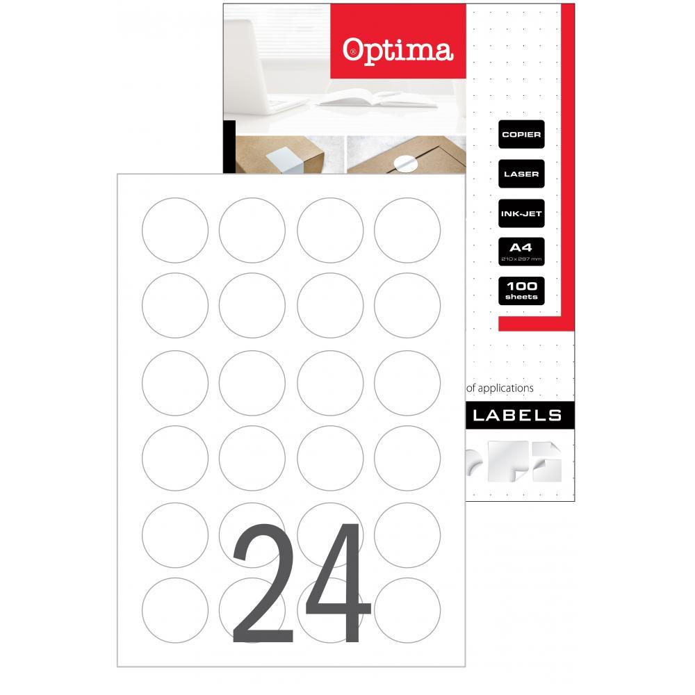 Optima Етикети ф40/100 24 32108