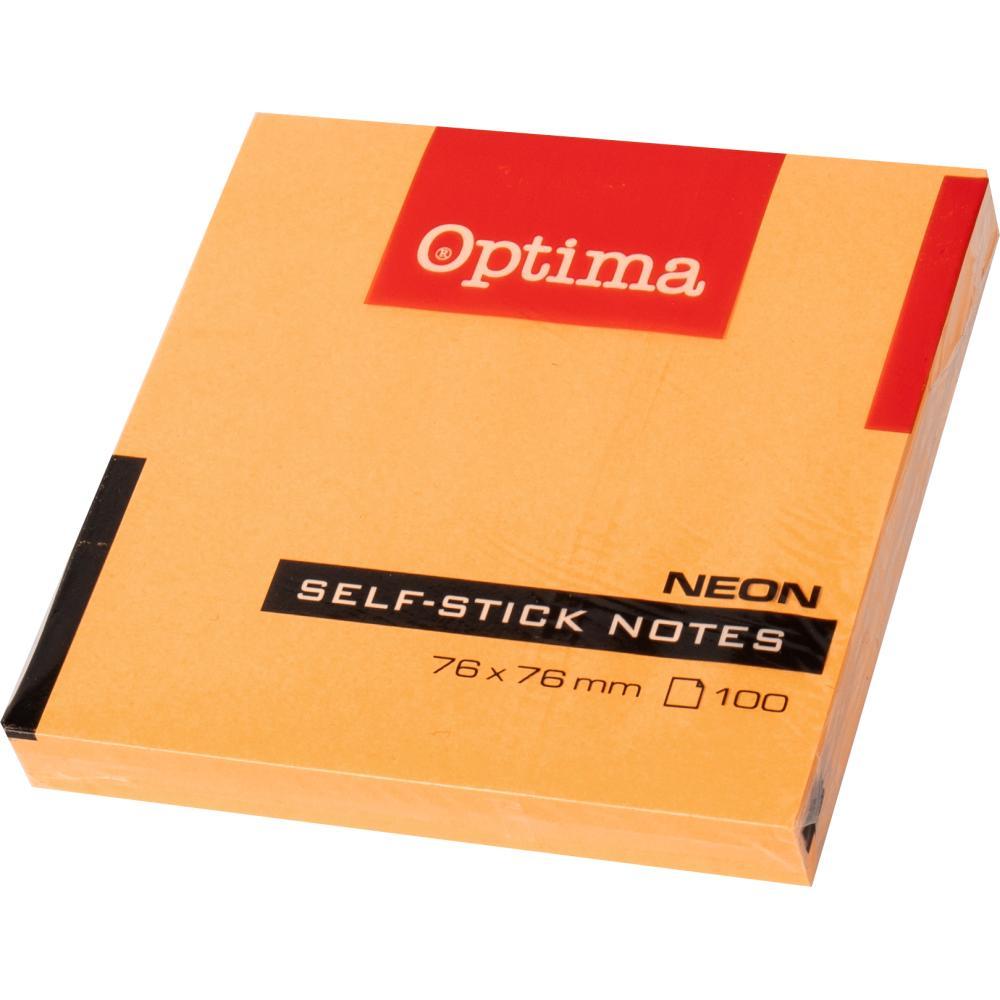 Optima Стикер 75х75 /100 порт.неон оптима122934