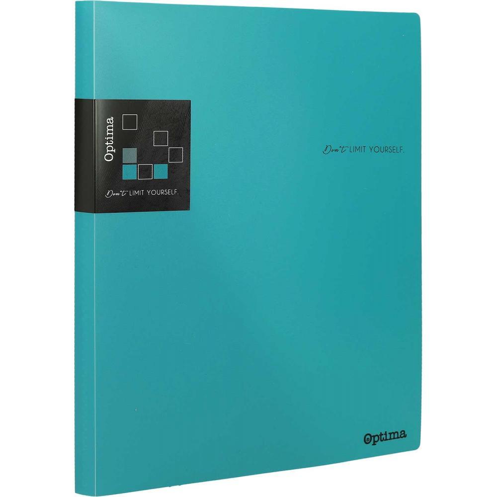 Optima Папка со фолии/20 а4 петрол120366