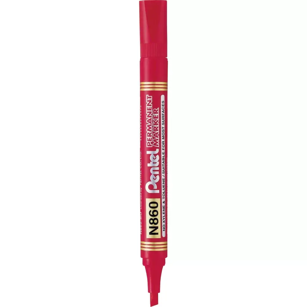 Pentel Маркер н860 кос црвен 1/12