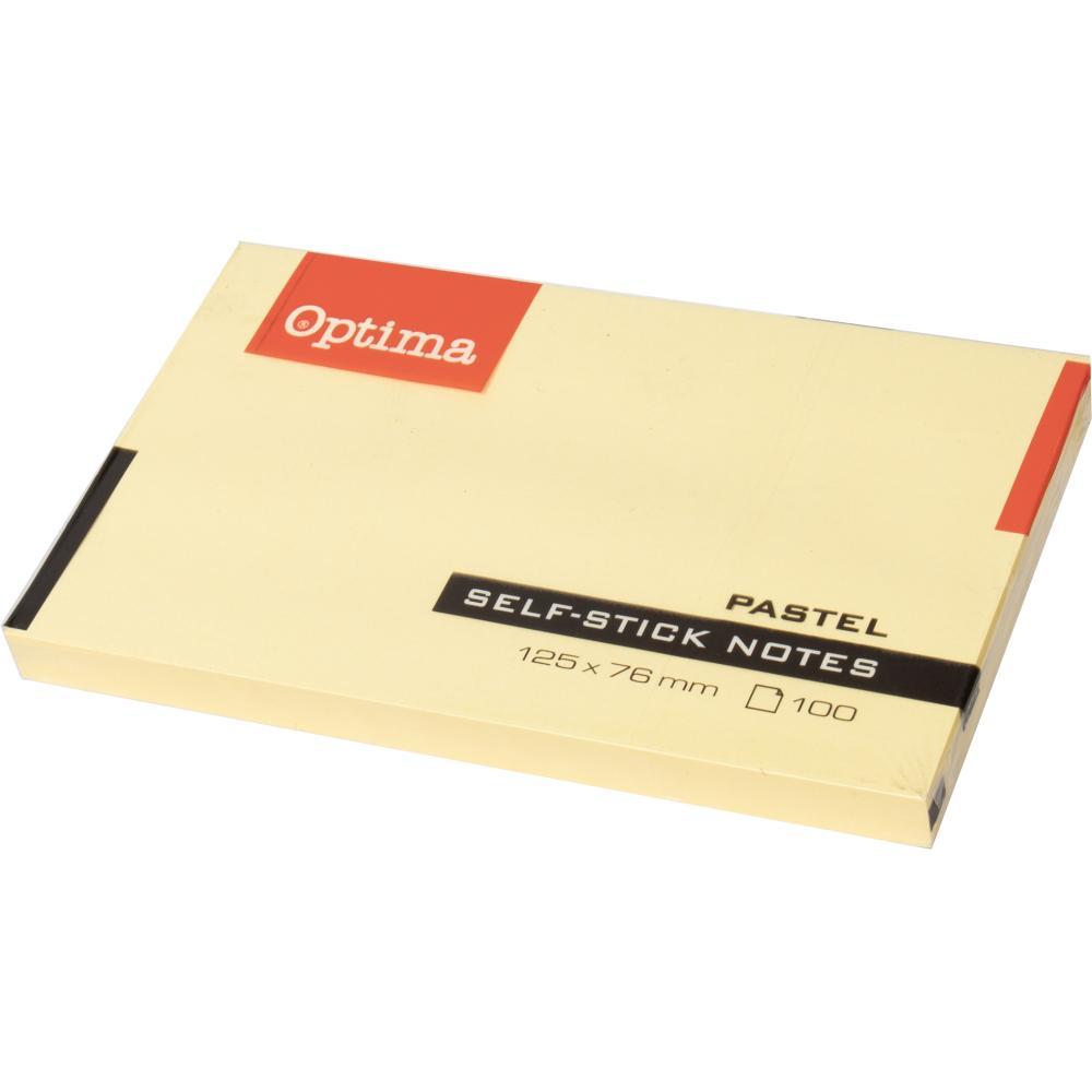 Optima Стикер 75х125 /100 жолт 122942