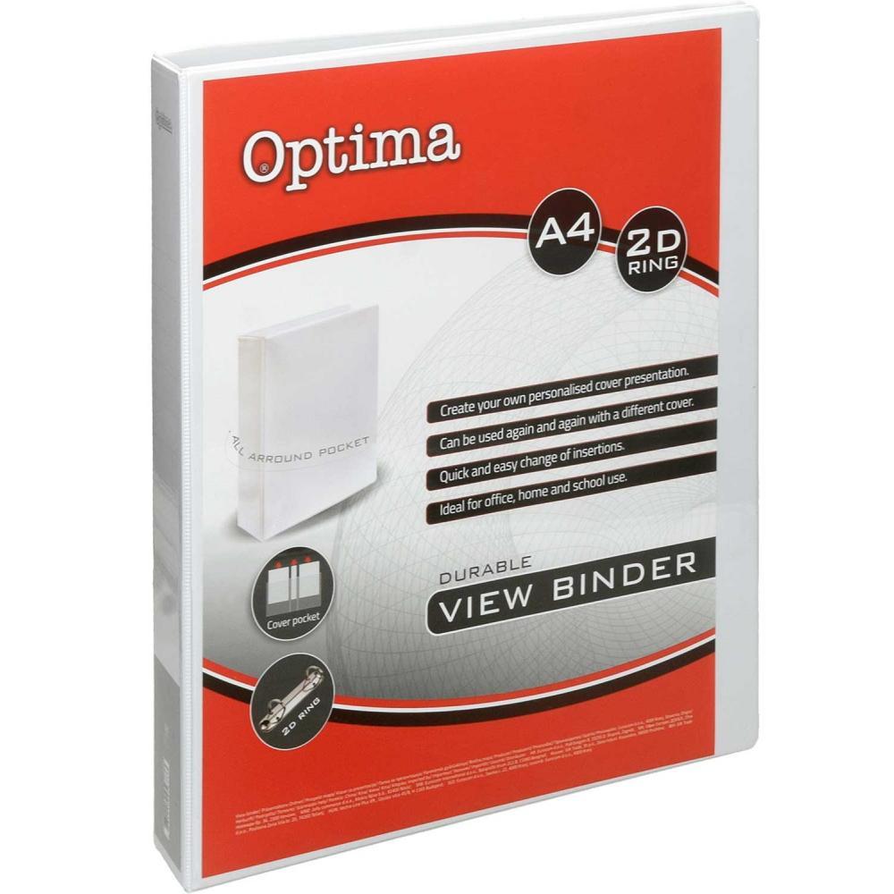 Optima Папка со 2 прстени 25мм а4 24514