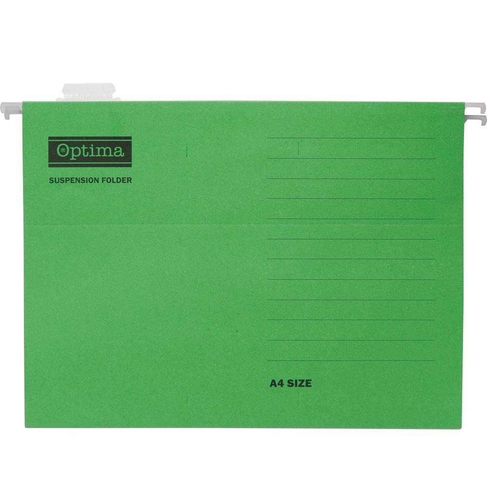 Optima Папка висечка зелена 22462