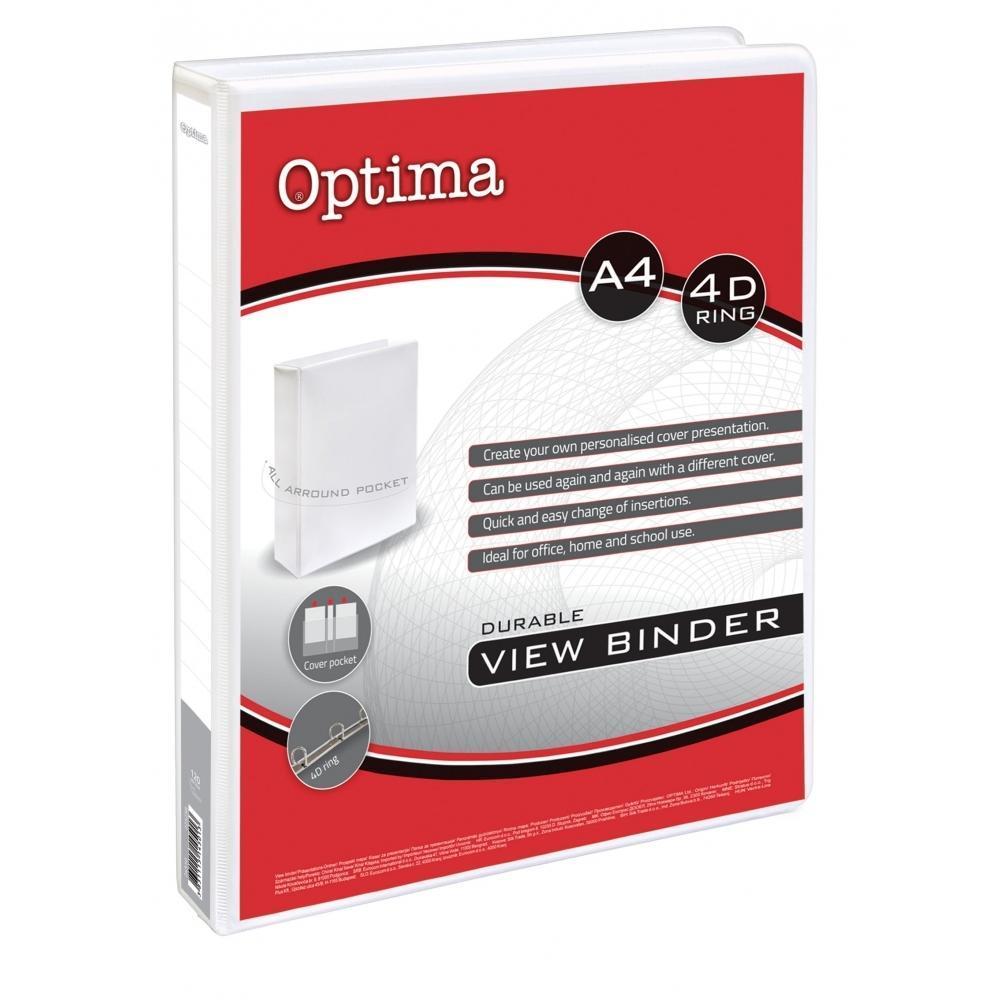 Optima Папка со 4 прстени 25мм а4 24510