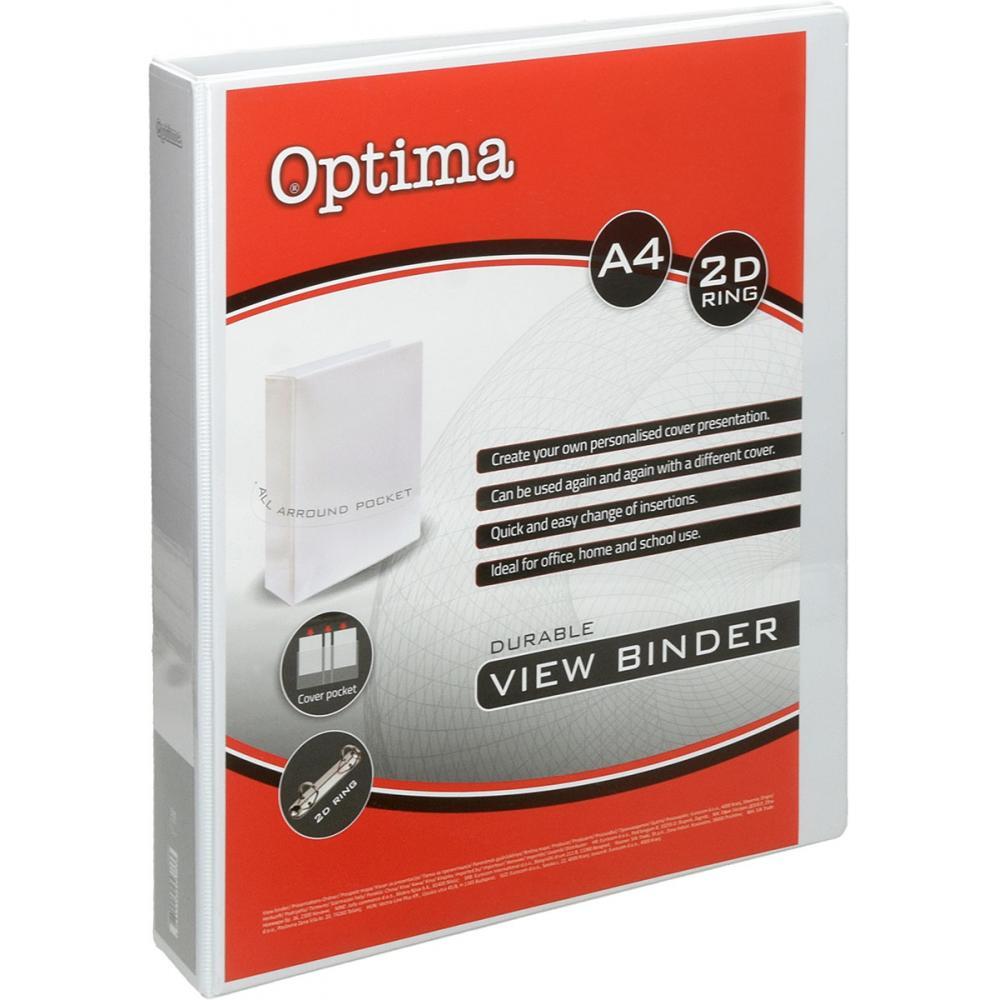 Optima Папка со 2 прстени 38мм а4 24515