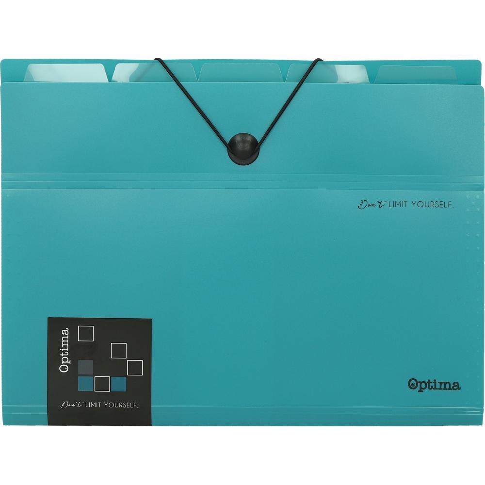 Optima Папка со прег. а4 петрол 120389