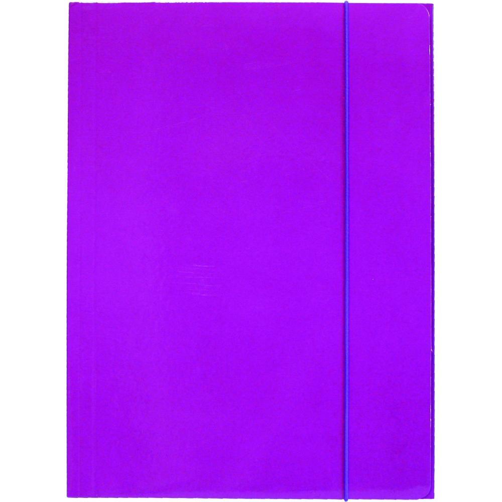 Optima Папка со ластик виолет 600г 60680