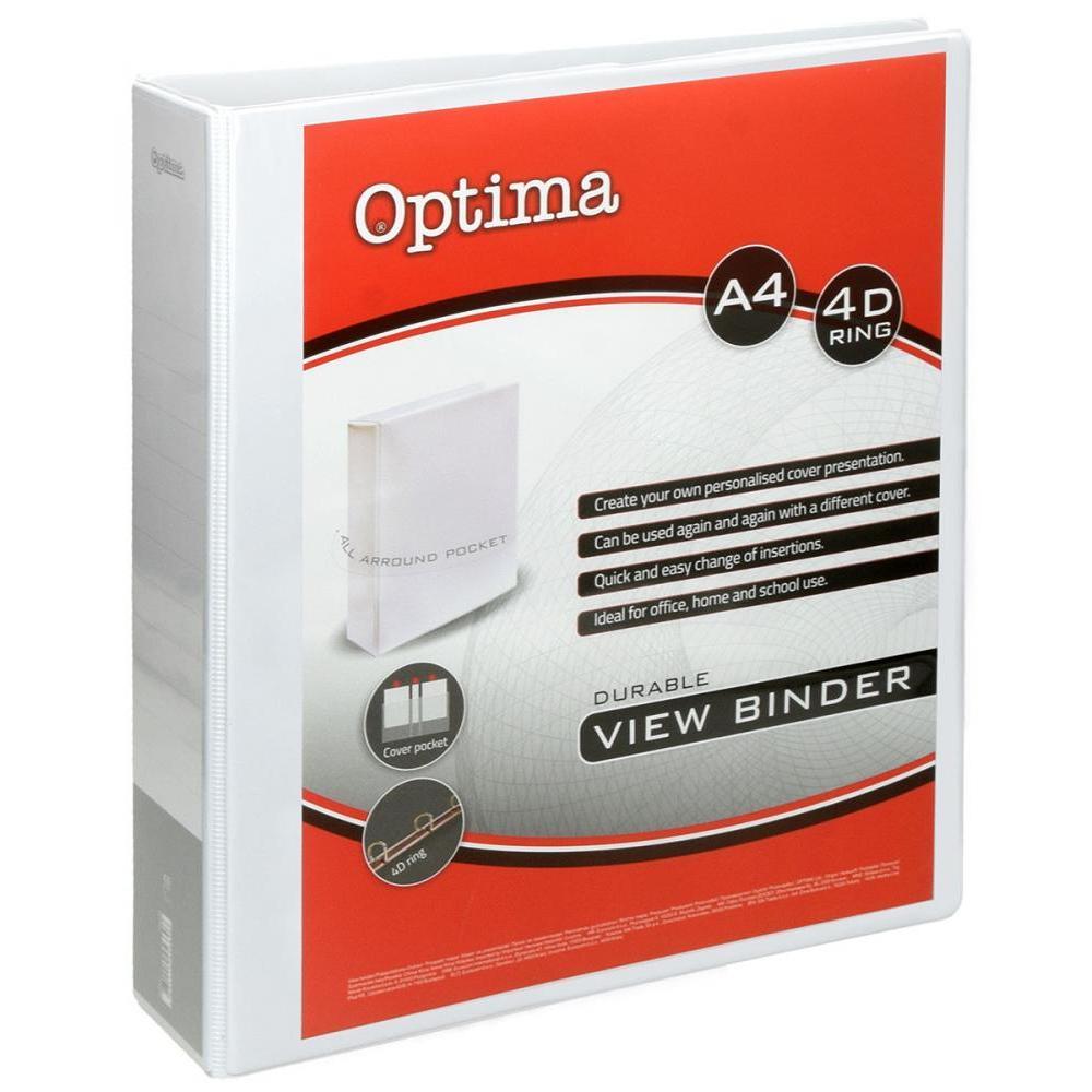 Optima Папка со 4 прстени 75мм а4 24513