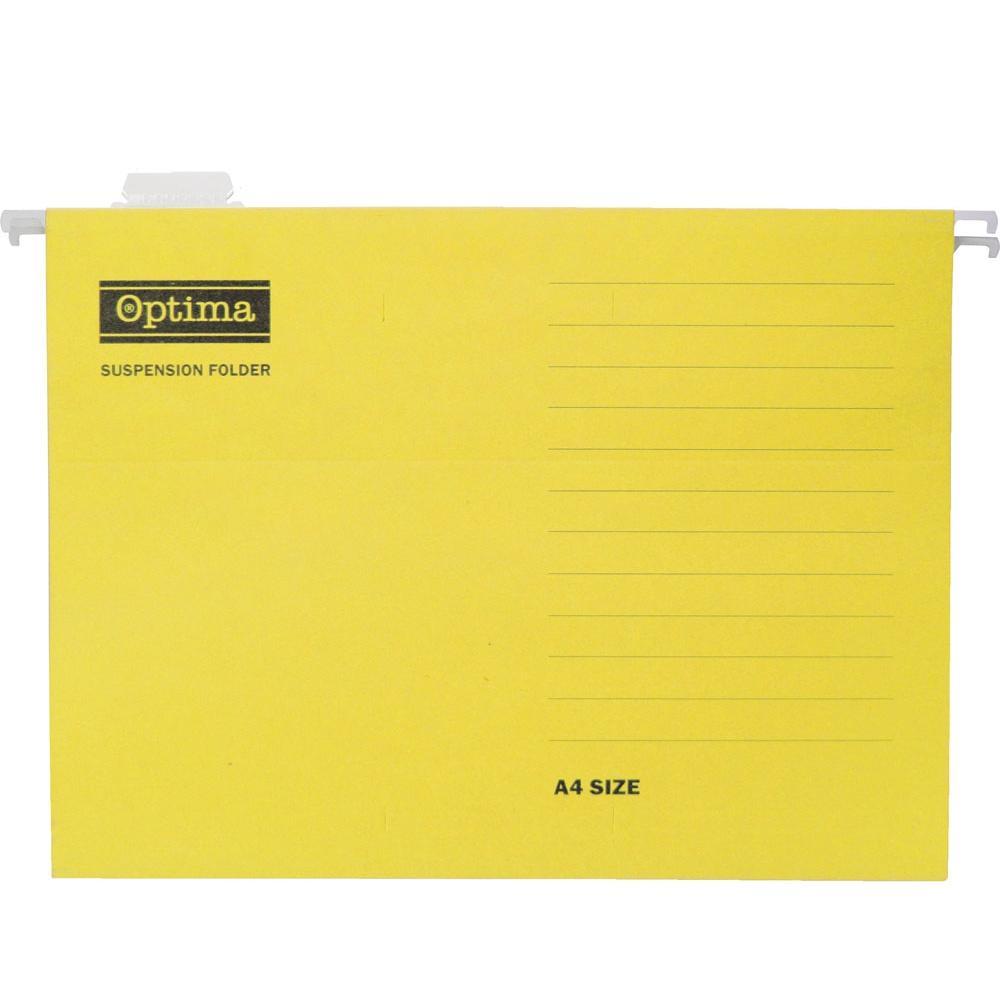 Optima Папка висечка жолта 22463