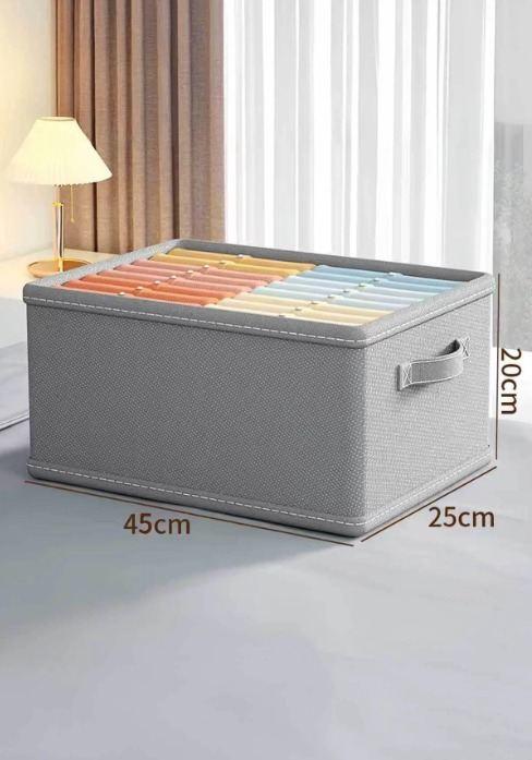 Кошница за складирање Aberto Design YLC.D.K.K-027, 45x20x25cm, сива