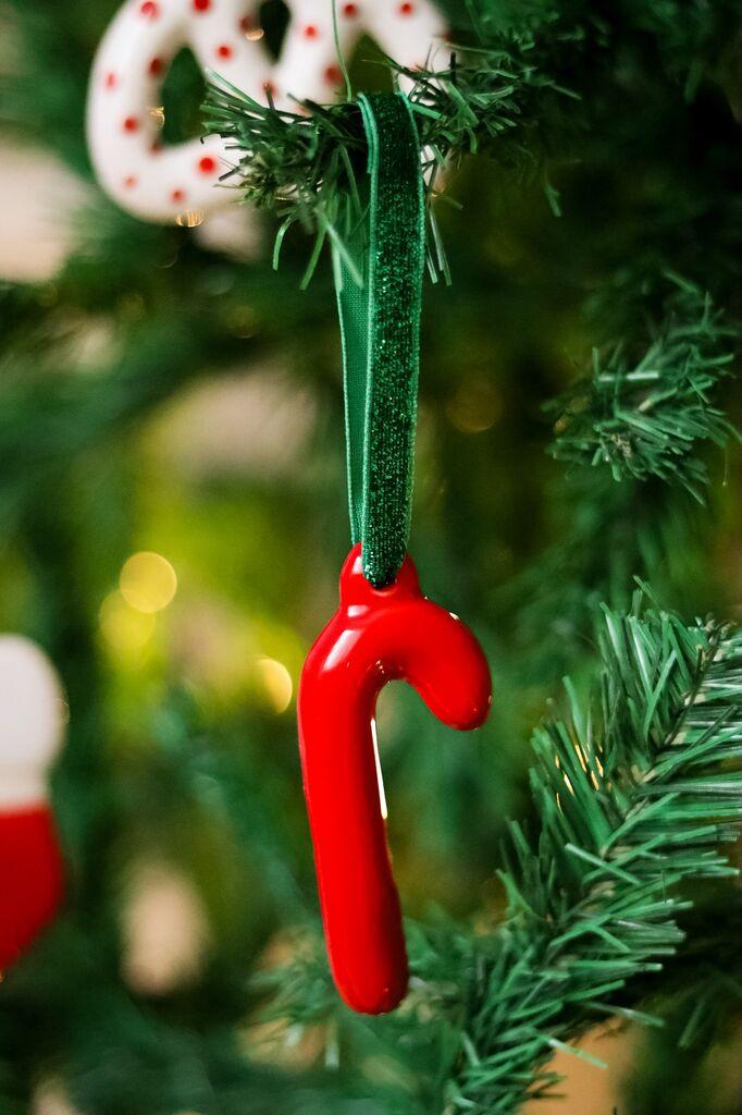 Аберто Дизајн Божиќна декорација BSY515, црвена