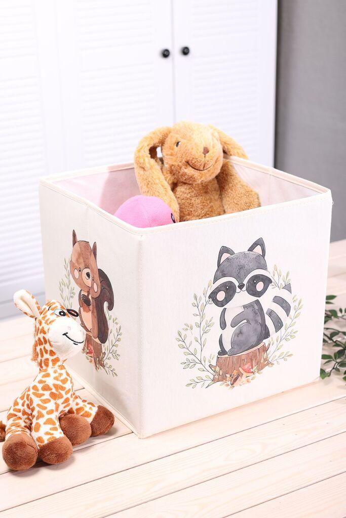 Кошница за складирање Aberto Design YLC-K029, 30x30x30cm, беж