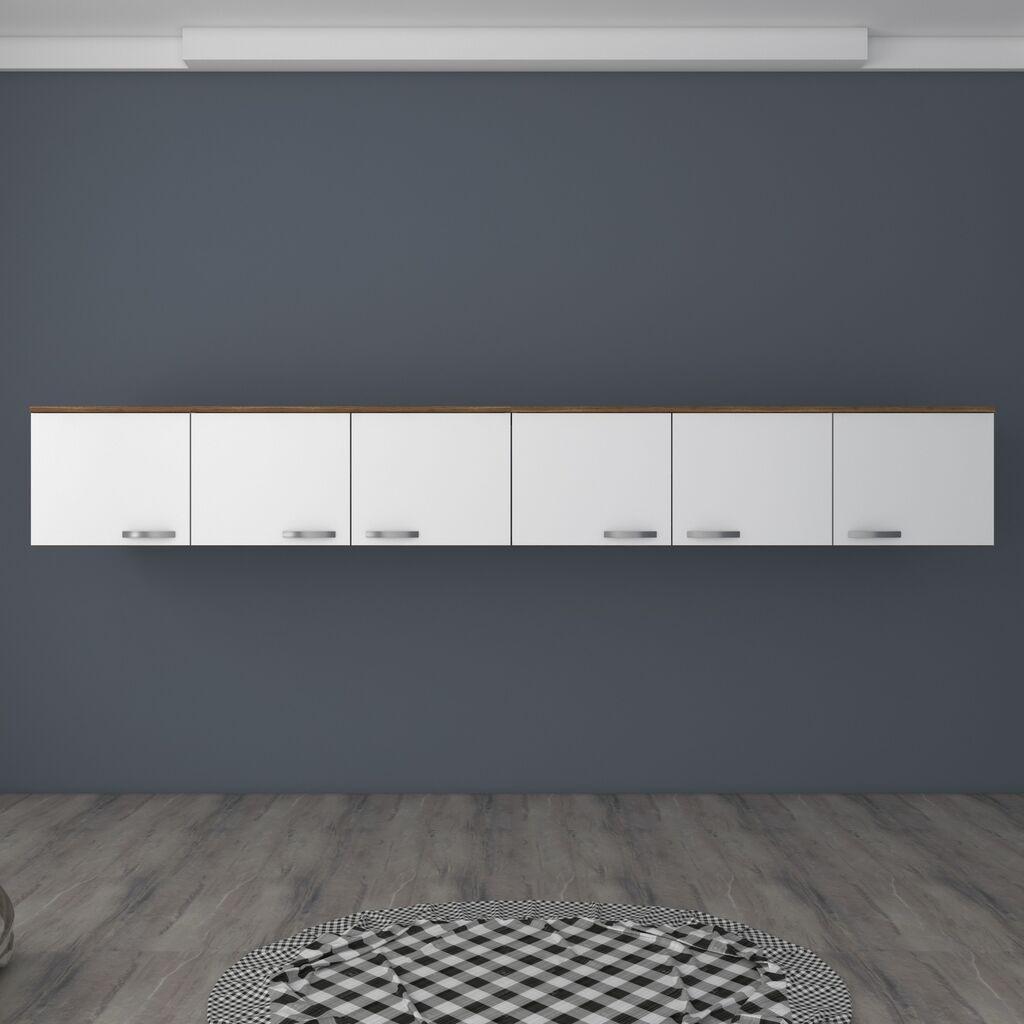 Кујнски елемент Hanah Home BA132-3906, 243x45x48,3 см, бел