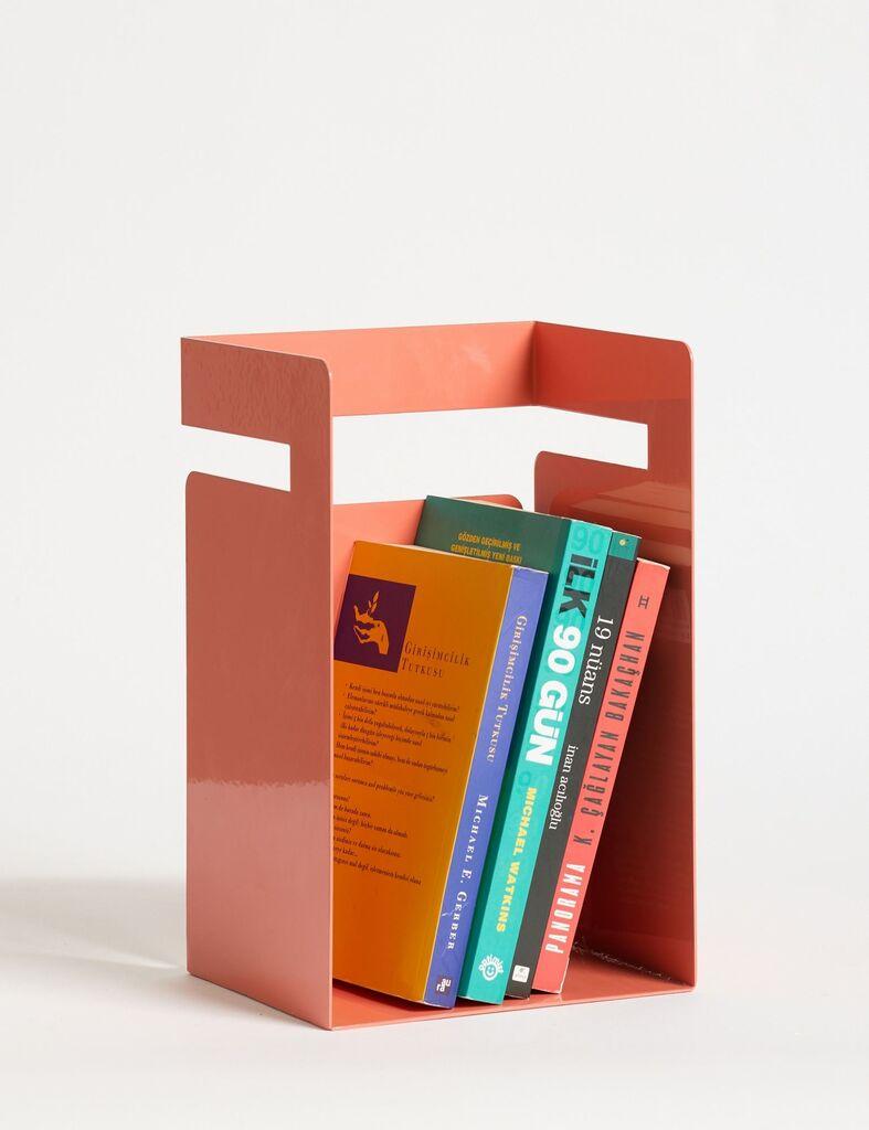 Држач за книги Hanah Home - коцка, 18 x 19 x 15,5 см, кајсија