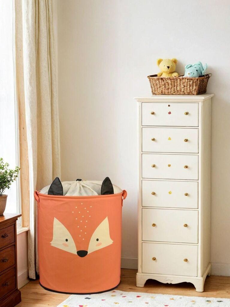 Кошница за складирање Aberto Design YLC.S.B.012, 37x40x37cm, Портокалова