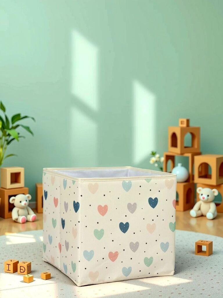 Кошница за складирање Aberto Design YLC.K.K.054, 30x30x30cm, беж