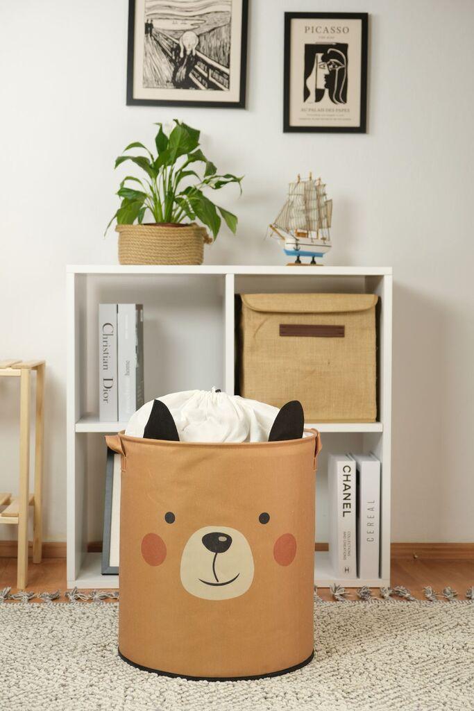 Кошница за складирање Aberto Design YLC.S.B.002, 37x40x37 см, кафеава