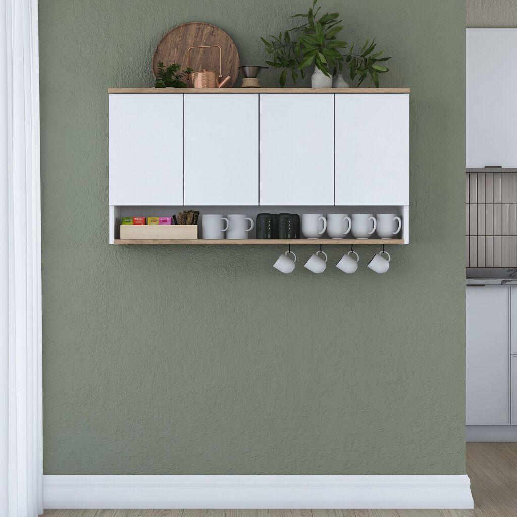 Кујнски елемент Hanah Home JE198-3811, 120x61,8x27,5 см, бел