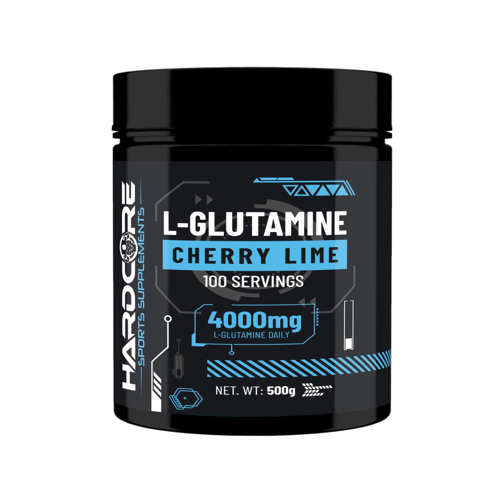 HARDCORE Л-глутамин 500gr Cherry Lime