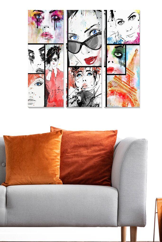 Wallity Сет Слики MDF8487309, 3 Дела