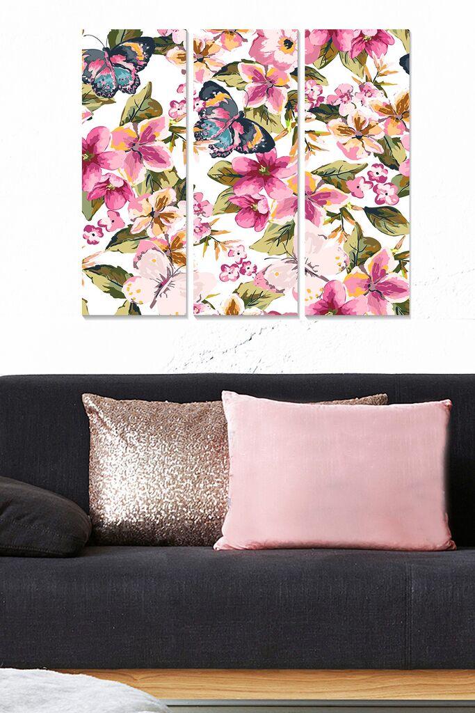 Wallity Сет Врамени MDF Слика Myk3007-2, 3 Дела