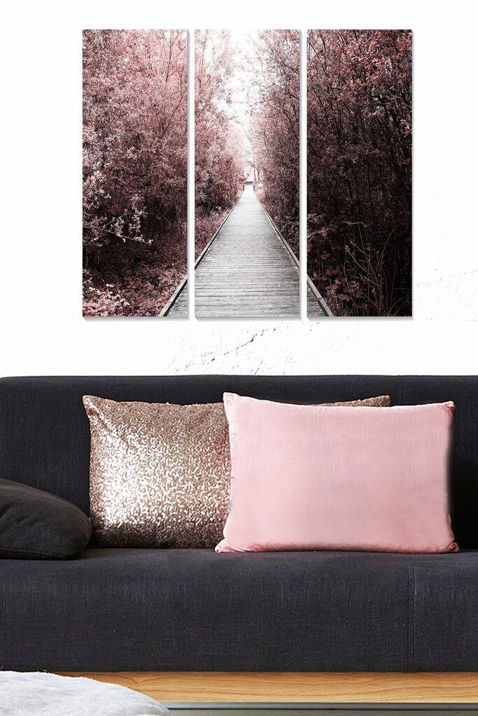 Wallity Сет Врамени MDF Слика Myk3005-3, 3 Дела