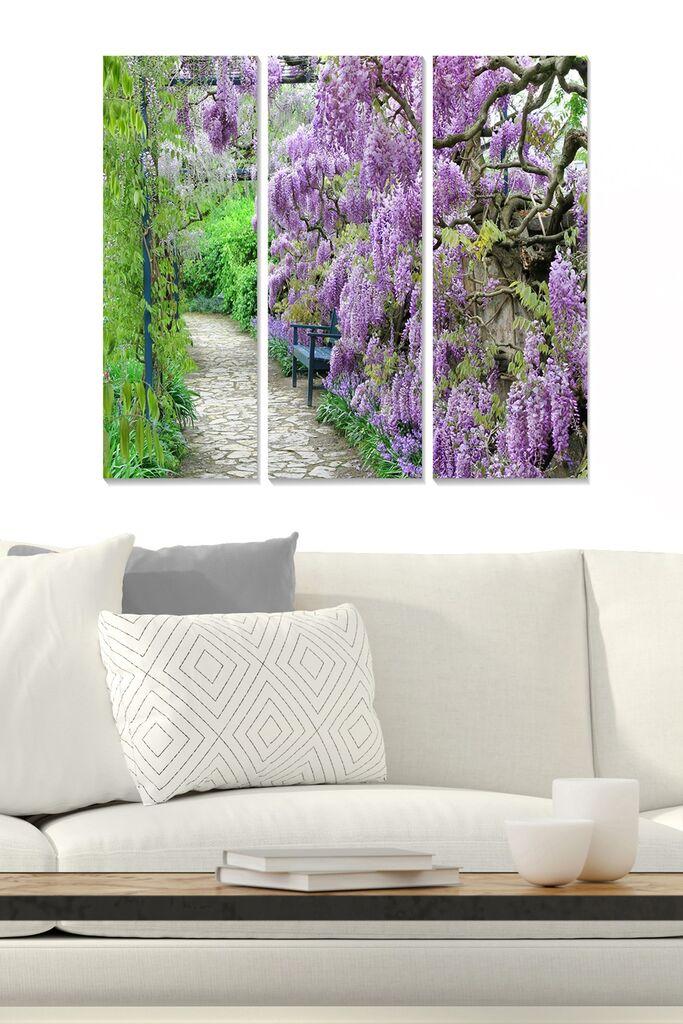 Wallity Слика со LED Осветлување Moon Swing Girl , 66x99 cm