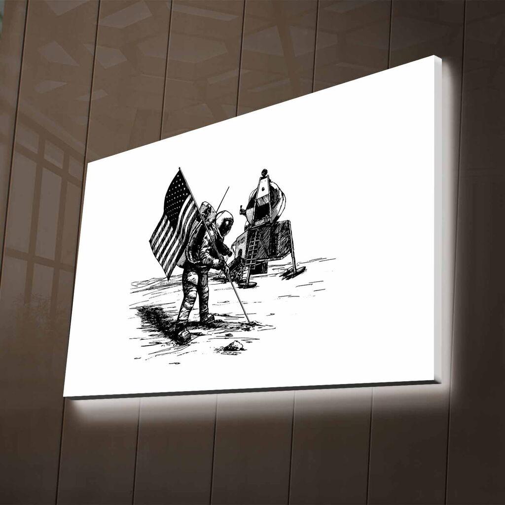 Wallity Слика со LED Осветлување NASA-012, 45x70 cm