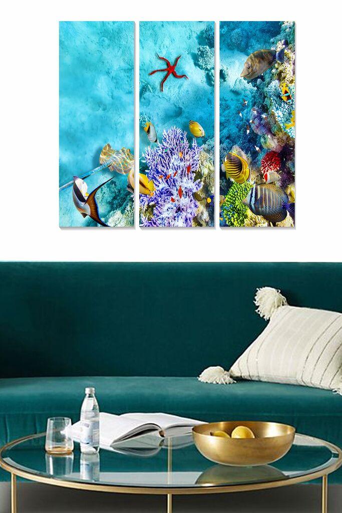 Wallity Слика со LED Осветлување Moon Swing Girl , 44x66 cm