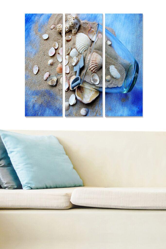 Wallity Слика со LED Осветлување Vaporwave Statue, 44x66 cm