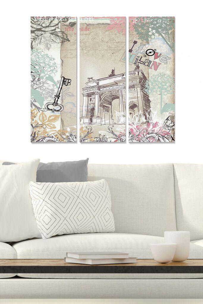 Wallity Сет Слики MDF7612975, 3 Дела