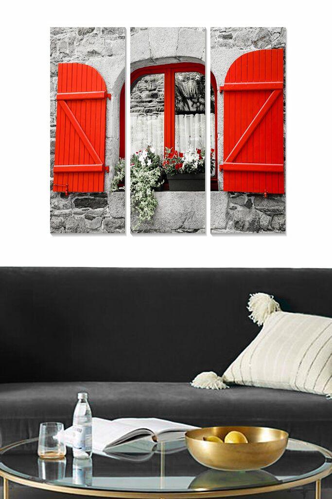 Wallity Сет Врамени MDF Слика Myk3004-2, 3 Дела