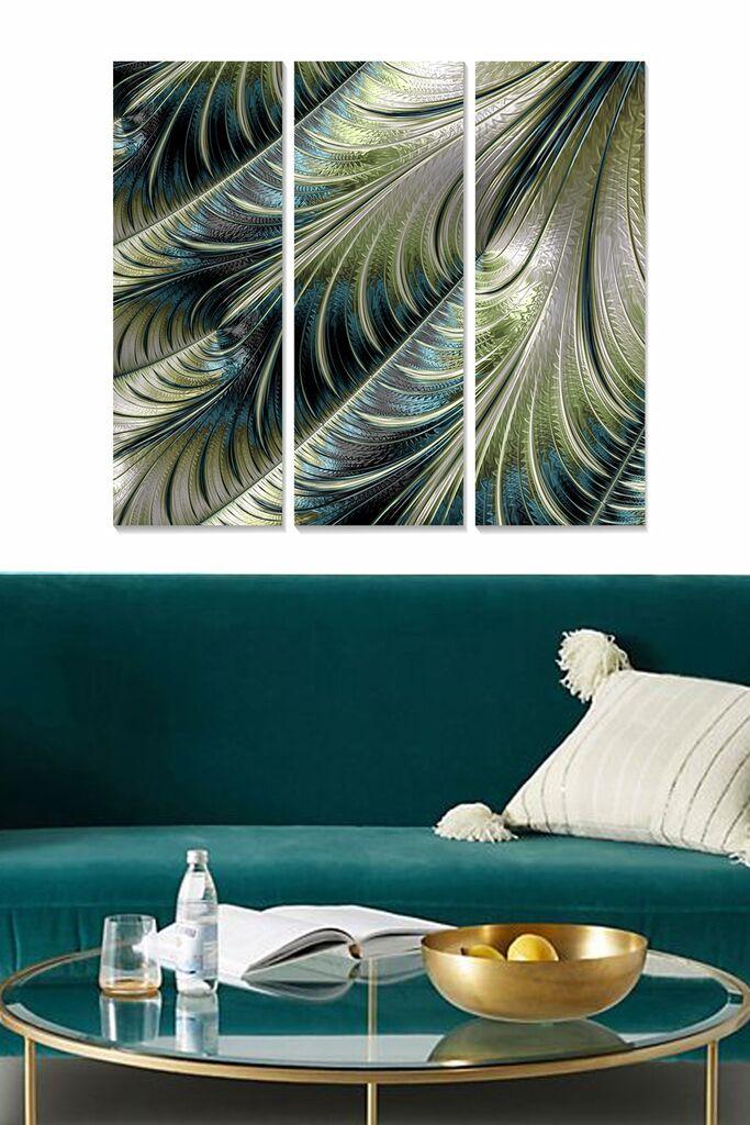 Wallity Сет Врамени MDF Слика Myk3005-1, 3 Дела