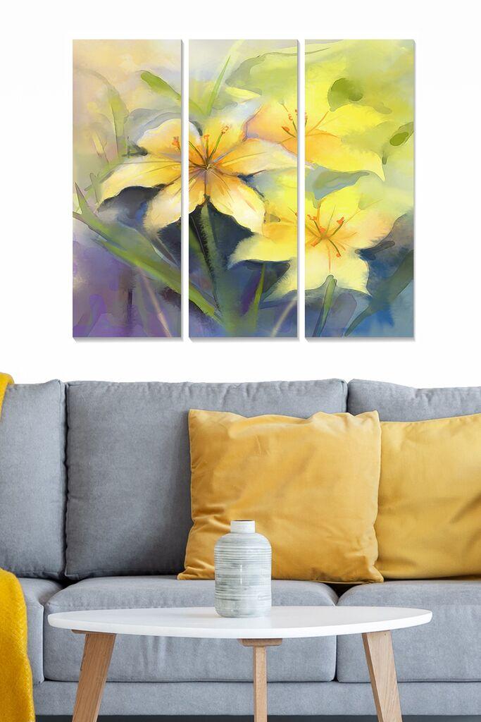 Wallity Сет Врамени MDF Слика Myk3006-3, 3 Дела