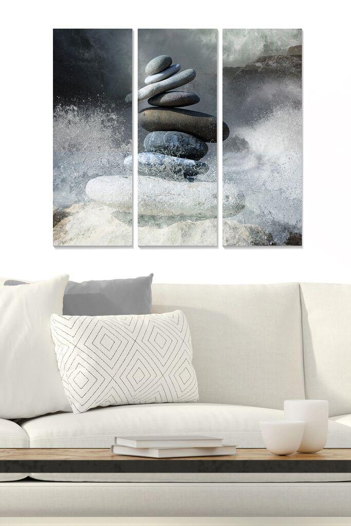 Wallity Сет Врамени MDF Слика Myk3004-1, 3 Дела