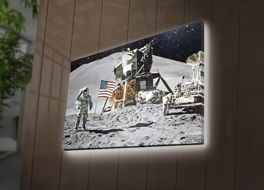 Wallity Слика со LED Осветлување NASA-002, 45x70 cm