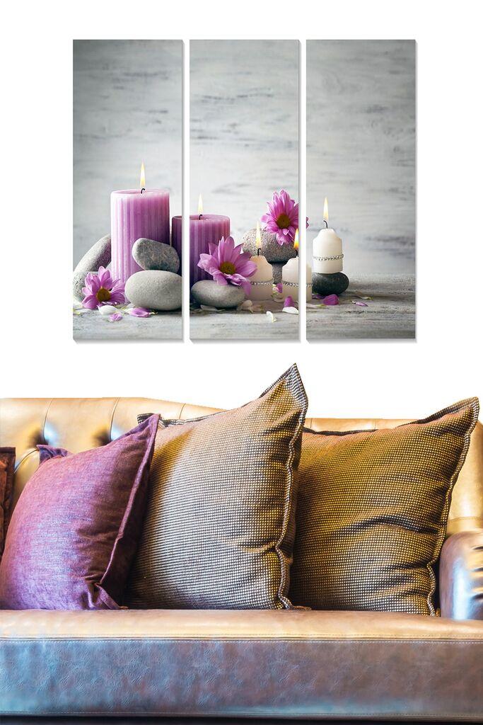 Wallity Сет Врамени MDF Слика Myk3013-3, 3 Дела