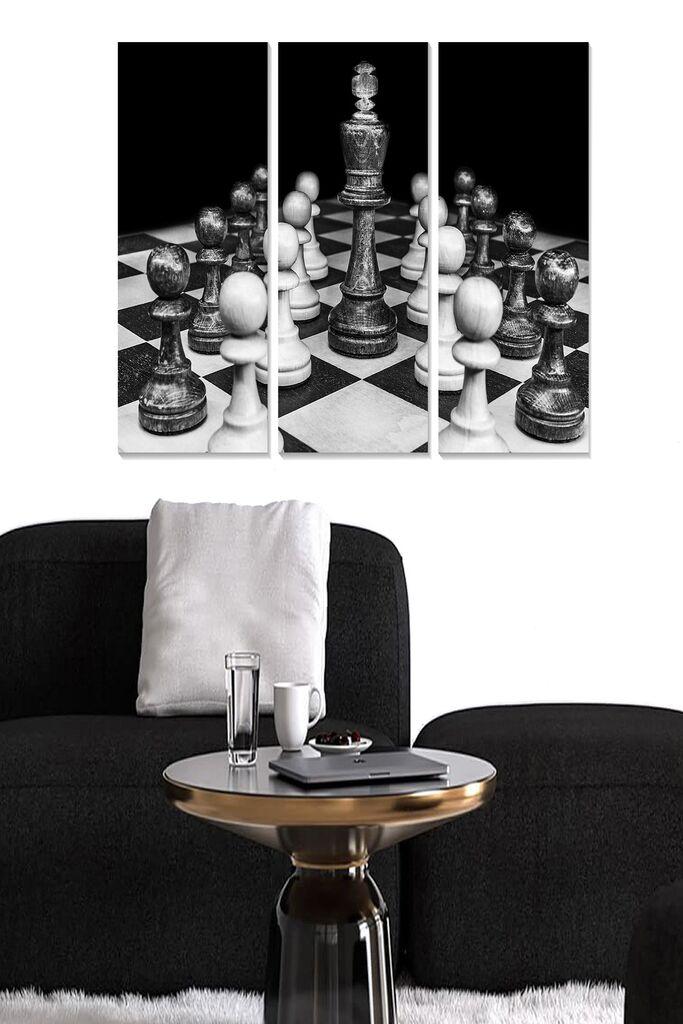 Wallity Слика со LED Осветлување Moon, 44x66 cm