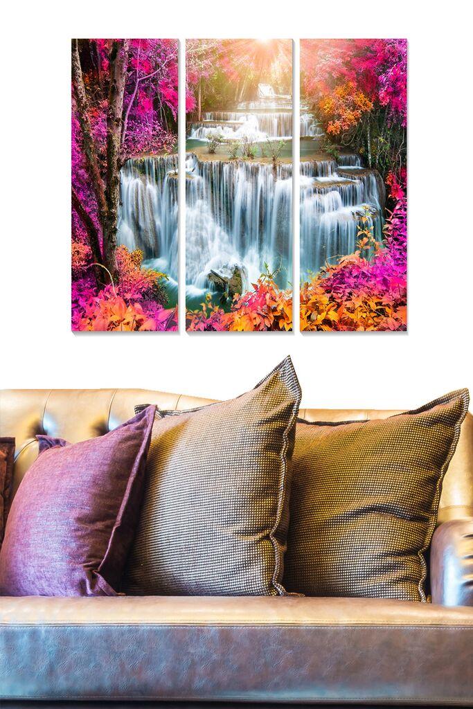 Wallity Слика со LED Осветлување Three Swag Monkey, 44x66 cm