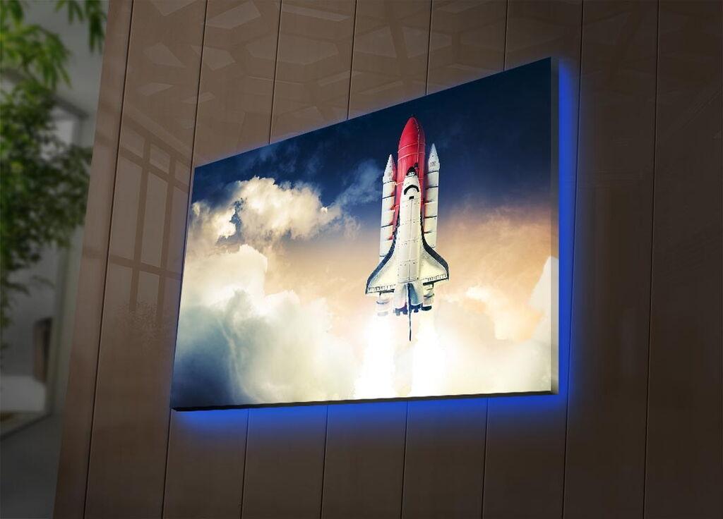 Wallity Слика со LED Осветлување NASA-001, 45x70 cm