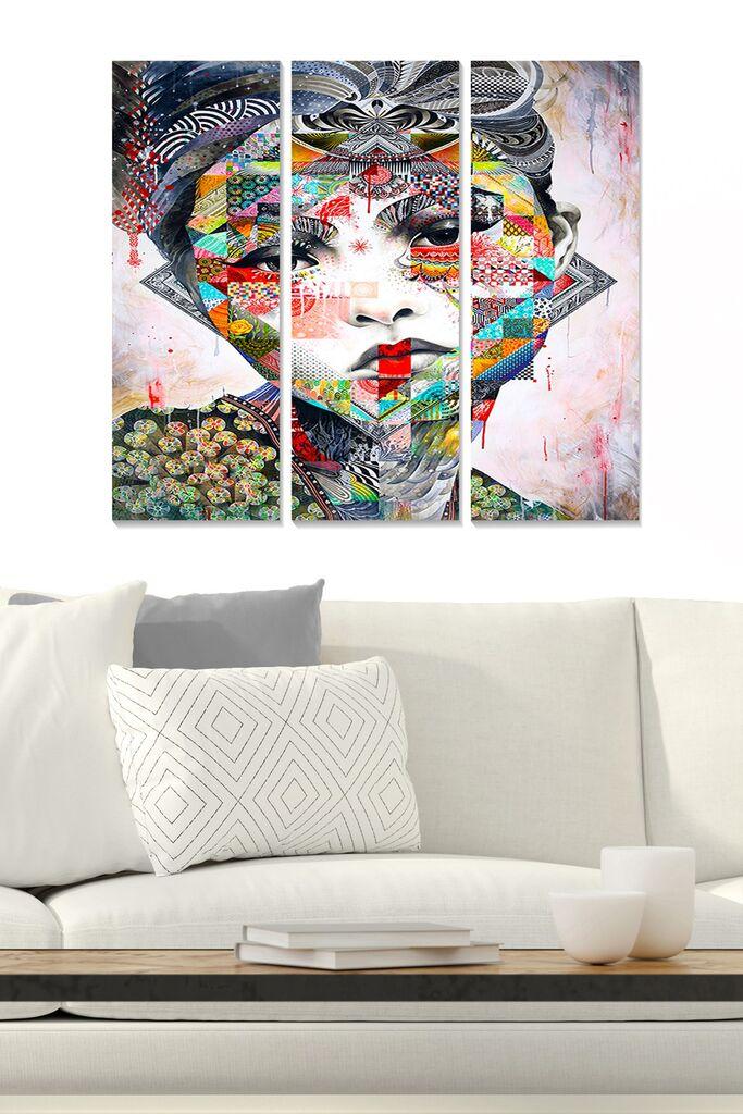 Wallity Сет Слики MDF7436501594565, 3 Дела