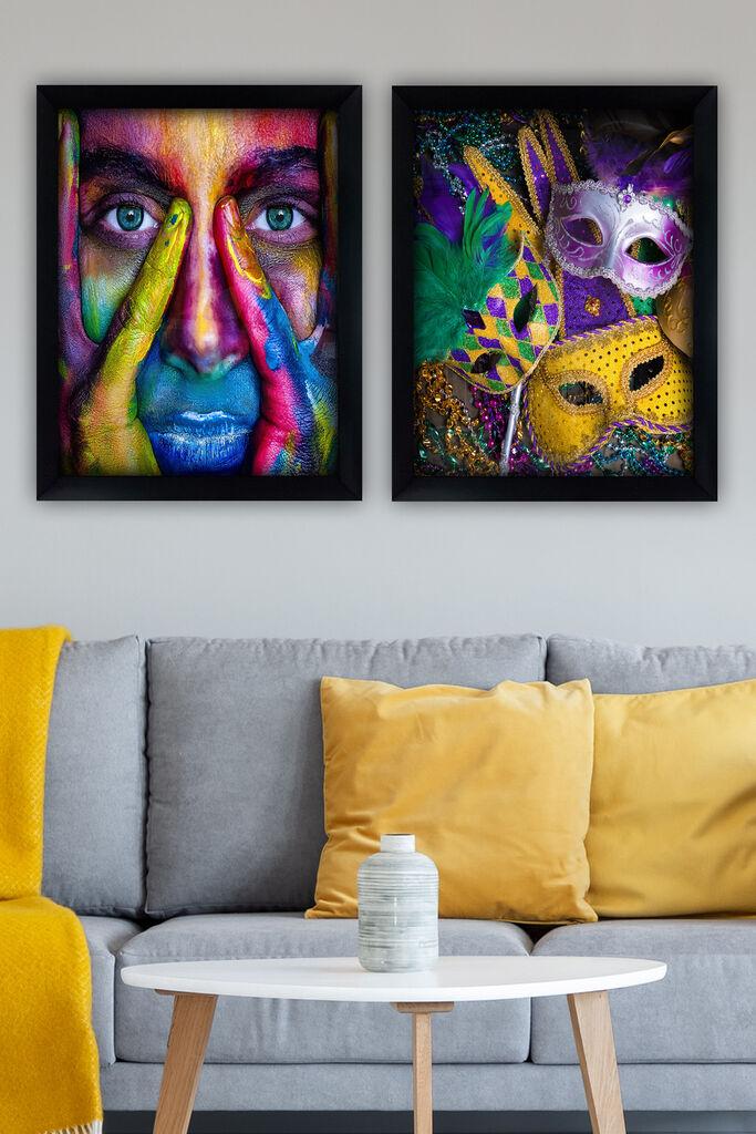 Wallity Сет Слики во Рамка SYC7436502415470, 2 Дела