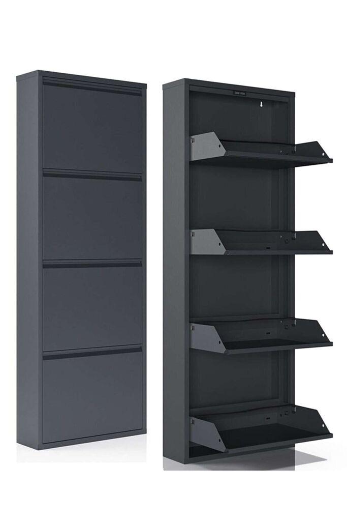 Полица за чевли Hanah Home Marino 4, 50x137x15 см, Антрацит