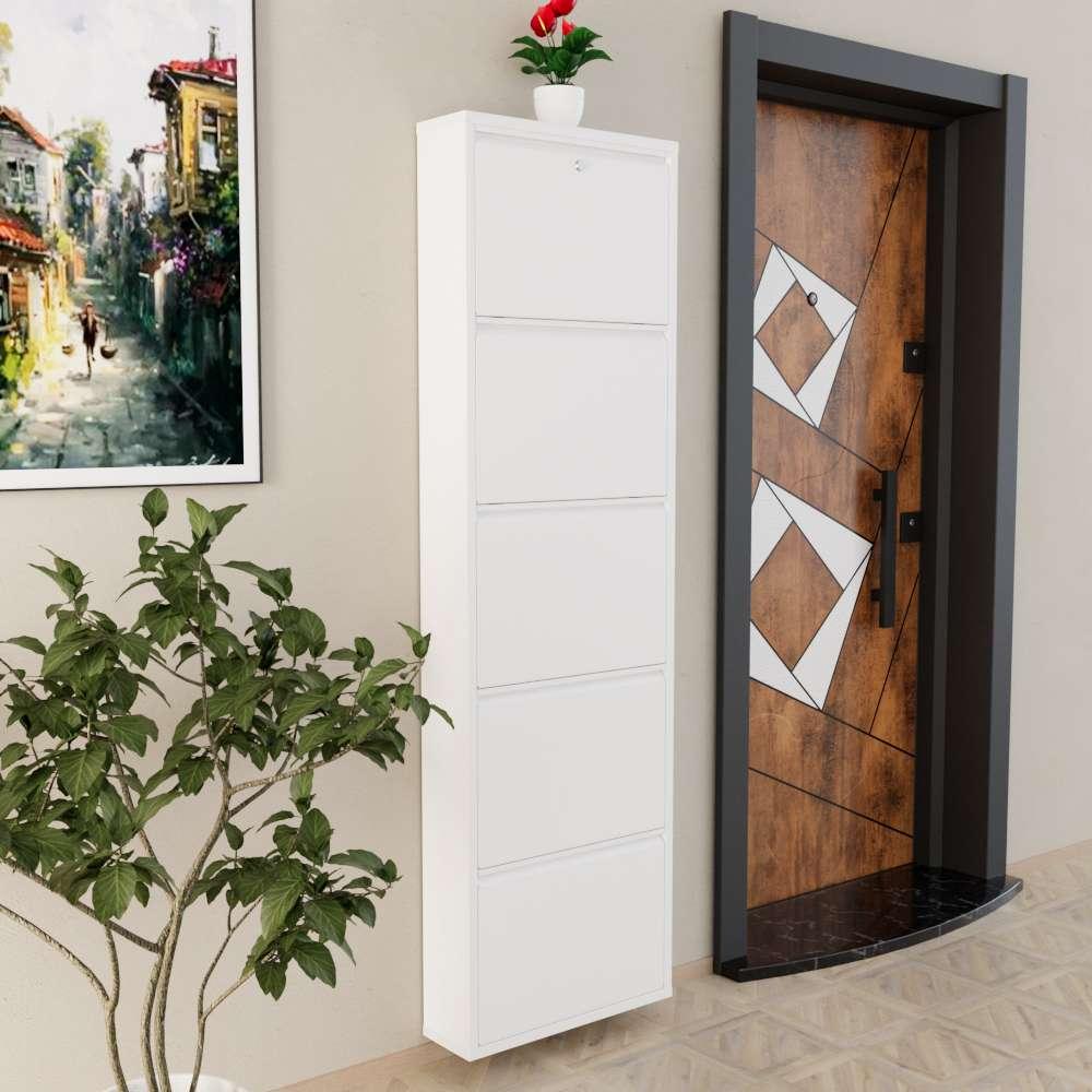 Полица за чевли Hanah Home, 50x169x15 см, Антрацит