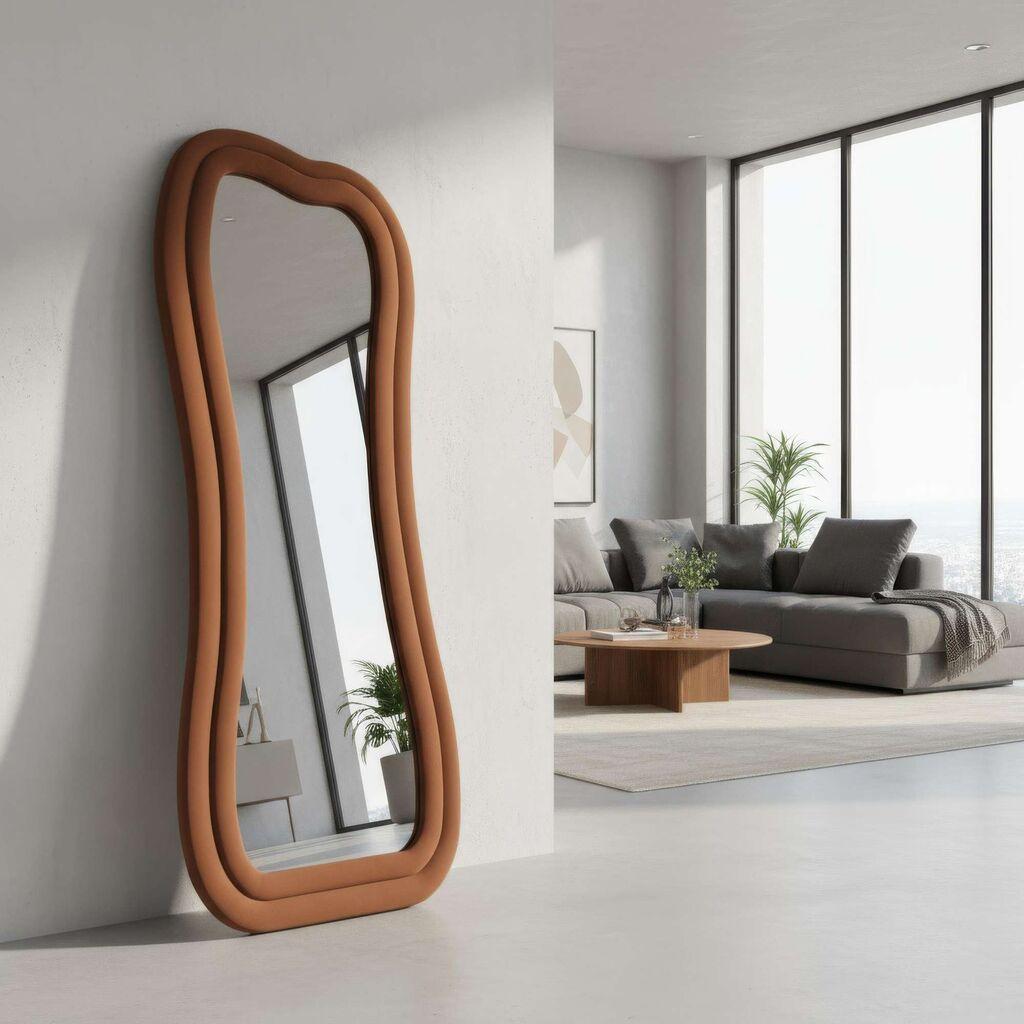 Подно огледало Hanah Home Сонце, 65 см x 170 см, Теракота